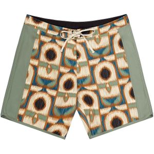 Picture Organic Clothing - Andy 17 Boardshort Tikki voor Heren - Maat S - Kaki
