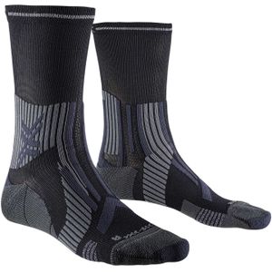 X-Socks - Trail / Running kleding - Trailrun Expert Crew Black Charcoal voor Heren - Maat 42-44 - Zwart