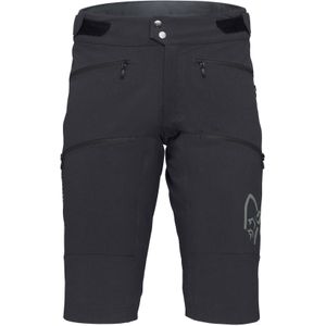 Norrona - Mountainbike kleding - Fjora Flex1 Heavy Duty Shorts M Caviar voor Heren van Nylon - Maat M - Zwart