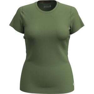 Smartwool - Dames wandel- en bergkleding - Women's Merino Short Sleeve Tee Fern Green voor Dames van Nylon - Maat M - Kaki