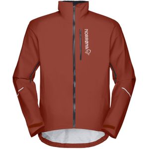 Norrona - Mountainbike kleding - FjÃ¸rÃ¥ Dri1 Jacket M Rooibos Tea voor Heren - Maat S - Rood