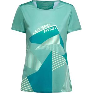 La Sportiva - Dames klimkleding - Comp T-Shirt W Juniper Everglade voor Dames van Gerecycled Polyester - Maat M - Groen