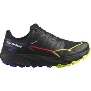 Salomon - Trailschoenen - Thundercross Gtx Black/Surf The Web/Safety Yellow voor Heren - Maat 7,5 UK - Zwart