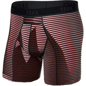 Saxx Underwear - Boxers en slips - Kinetic LC Mesh Bb Optic Mountain Drk Brick voor Heren - Maat S - Rood