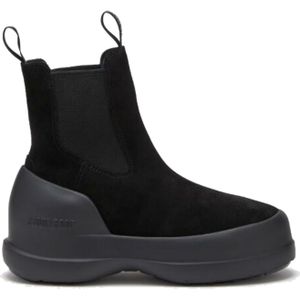 Moonboot - Dameslaarzen - Moon Boot Luna Chelsea Suede Black voor Dames - Maat 41 - Zwart