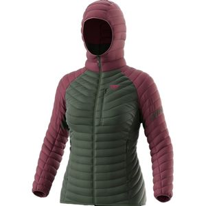 Dynafit - Dames toerskikleding - Radical Down Rds W Hood Jkt Dark Rose voor Dames - Maat L - Roze