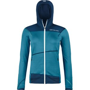 Ortovox - Dames toerskikleding - Fleece Light Hoody W Mountain Blue voor Dames van Wol - Maat S - Blauw