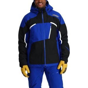 Spyder - Ski jassen - Leader Jacket Electric Blue voor Heren van Gerecycled Polyester - Maat L - Blauw