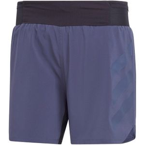 Adidas - Trail / Running kleding - Agravic Short M Shanav voor Heren - Maat S - Marine blauw