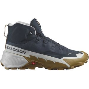 Salomon - Heren wandelschoenen - Cross Hike Mid Gtx 2 Carbon/Glacier Gray/Bronze Brown voor Heren - Maat 8 UK - Grijs