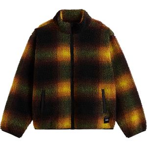 Vans - Merken - Heights Sherpa Full Zip Black/Herritage Mustard voor Heren - Maat L - Zwart