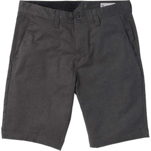 Volcom - Korte broeken - Frickin Modern Stetch Short 21 Charcoal Heather voor Heren - Maat 36 US - Grijs