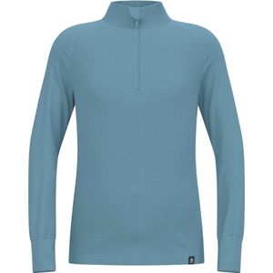 Odlo - BL Top Turtle Neck LS Half Zip Active Warm Kids Provincial Blue voor Unisex - Kindermaat 164 cm - Blauw