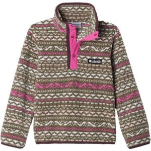 Columbia - Kinder fleeces / donsjassen - Helvetiaâ„¢ II Printed Half Snap Fleece Pink Ice Madras voor Unisex - Kindermaat L - Roze