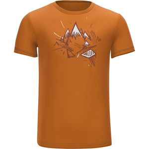 Millet - Klimkleding - Boulder Tee-Shirt SS M Maracuja voor Heren van Gerecycled Polyester - Maat L - Oranje