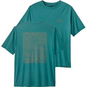 Patagonia - M's Cap Cool Daily Graphic Shirt Strataspire: Wetland Blue X-Dye voor Heren - Maat 141 - Blauw