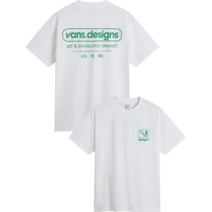 Vans - T-shirts - Art Production SS Tee White voor Heren van Katoen - Maat L - Wit