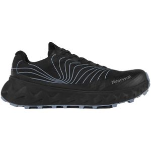 Nnormal - Trailschoenen - Tomir WP Shoe Black / Blue voor Unisex - Maat 7,5 UK - Zwart