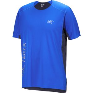 Arc'Teryx - Trail / Running kleding - Norvan Downword Logo SS M Vitality/Black Sapphire voor Heren - Maat L - Blauw