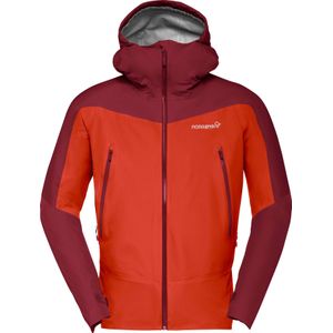 Norrona - Wandel- en bergsportkleding - Falketind Gore-Tex Jacket M'S Arednalin/Rhubarb voor Heren - Maat L - Rood