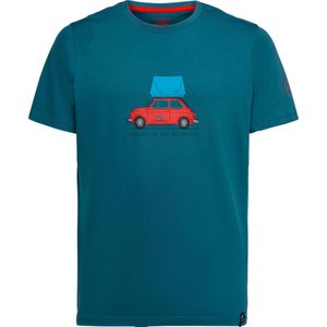 La Sportiva - Klimkleding - Cinquecento T-Shirt M Hurricane voor Heren van Katoen - Maat XL - Blauw