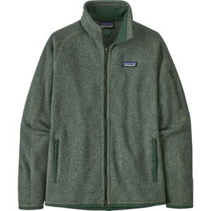 Patagonia - Dames wandel- en bergkleding - W's Better Sweater Jkt Hemlock Green voor Dames van Gerecycled Polyester - Maat L - Kaki