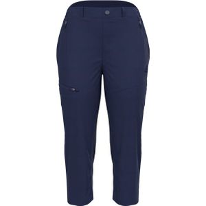 Odlo - Dames wandel- en bergkleding - Ascent Light Pants 3/4 Medieval Blue voor Dames - Maat 40 FR - Marine blauw
