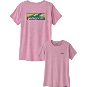 Patagonia - Dames wandel- en bergkleding - W's Cap Cool Daily Graphic Shirt Milkweed Mauve X-Dye voor Dames - Maat XS - Roze