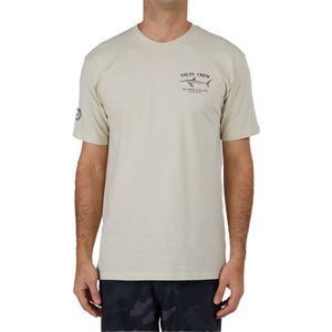 Salty Crew - T-shirts - Bruce Premium S/S Tee Bone  voor Heren van Katoen - Maat XL - Beige