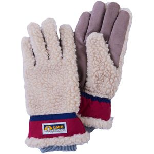 Elmer - Teddy Glove Beige Wine voor Heren van Wol - Maat S