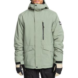 Quiksilver - Ski jassen - Mission Solid Jacket Sea Spray voor Heren - Maat L - Groen