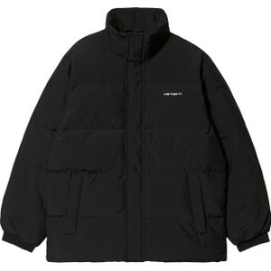 Carhartt - Jassen - Danville Jacket Black / White voor Heren van Nylon - Maat XL - Zwart