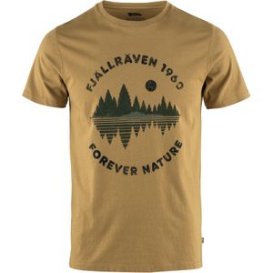 Fjall Raven - T-shirts - Forest Mirror T-Shirt M Buckwheat Brown voor Heren van Katoen - Maat M - Bruin