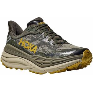 Hoka - Trailschoenen - Stinson 7 M Olive Haze / Forest Cover voor Heren - Maat 9 - Kaki