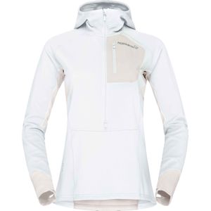 Norrona - Trail / Running dameskleding - Senja Warm1 Hood W'S Snow White voor Dames - Maat M - Wit
