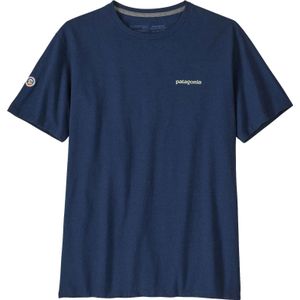 Patagonia - T-shirts - Fitz Roy Icon Responsibili-Tee Lagom Blue voor Heren - Maat XL - Marine blauw