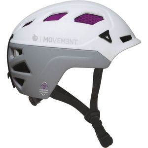 Movement - Helmen - 3Tech Alpi Honeycomb Women White/Purple voor Dames - Maat 56-58 cm - Wit