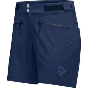 Norrona - Dames wandel- en bergkleding - Femund Flex1 Lightweight Shorts W'S Indigo Night Blue voor Dames van Softshell - Maat XS - Blauw