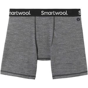 Smartwool - Wandel- en bergsportkleding - Men's Boxer Brief Boxed Medium Gray Heather voor Heren van Wol - Maat L - Grijs