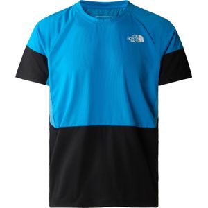 The North Face - Wandel- en bergsportkleding - M Bolt Tech Tee Skyline Blue/TNF Black voor Heren - Maat M - Blauw