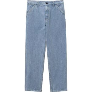 Carhartt - Broeken - Single Knee Pant Blue voor Heren van Katoen - Maat 32 - Blauw