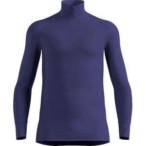 Odlo - BL Top Turtle Neck LS Half Zip Active X-Warm Eco M Skipper Blue voor Heren - Maat XL - Paars