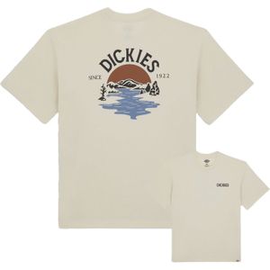 Dickies - T-shirts - Beach Tee SS Whitecap Gray voor Heren van Katoen - Maat S - Wit