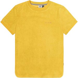 Picture Organic Clothing - Dames t-shirts - Carrella Tee Spectra Yellow voor Dames van Katoen - Maat XS - Geel