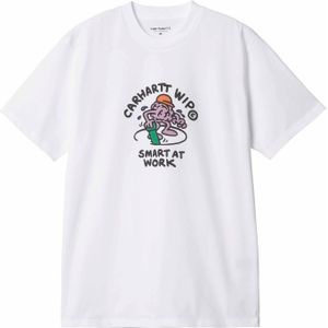 Carhartt - T-shirts - S/S Smart T-Shirt White voor Heren - Maat XL - Wit