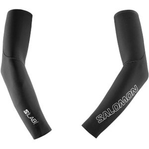 Salomon - Compressiekleding - S/Lab Sleeves U Deep Black voor Unisex - Maat 1 - Zwart