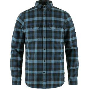 Fjall Raven - Blouses - Skog Shirt M Indigo Blue Dark Navy voor Heren van Katoen - Maat S - Blauw