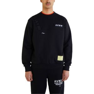 Avnier - Sweatshirts en fleeces - Crewneck Shadow Black V2 voor Heren van Nylon - Maat XS - Zwart