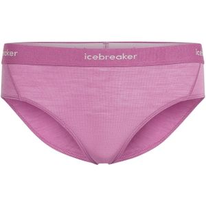 Icebreaker - Dames wandel- en bergkleding - W Merino 125 Cool-Lite Sprite Hipster Deco voor Dames van Wol - Maat L - Paars