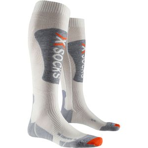 X-Socks - Skisokken - Ski Cashmere 4.0 Arctic White/Dolomite Grey voor Heren van Wol - Maat 35-38 - Grijs